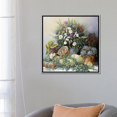 Citrouilles - reproduction d'art murale - toile encadrée