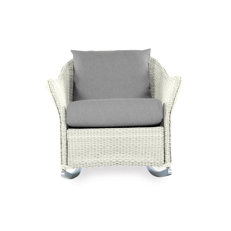 Weekend Retreat Outdoor Rocker Chair, Demo Oatmeal, Ivory