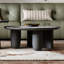 Ensemble de tables basses rondes minimalistes italiennes