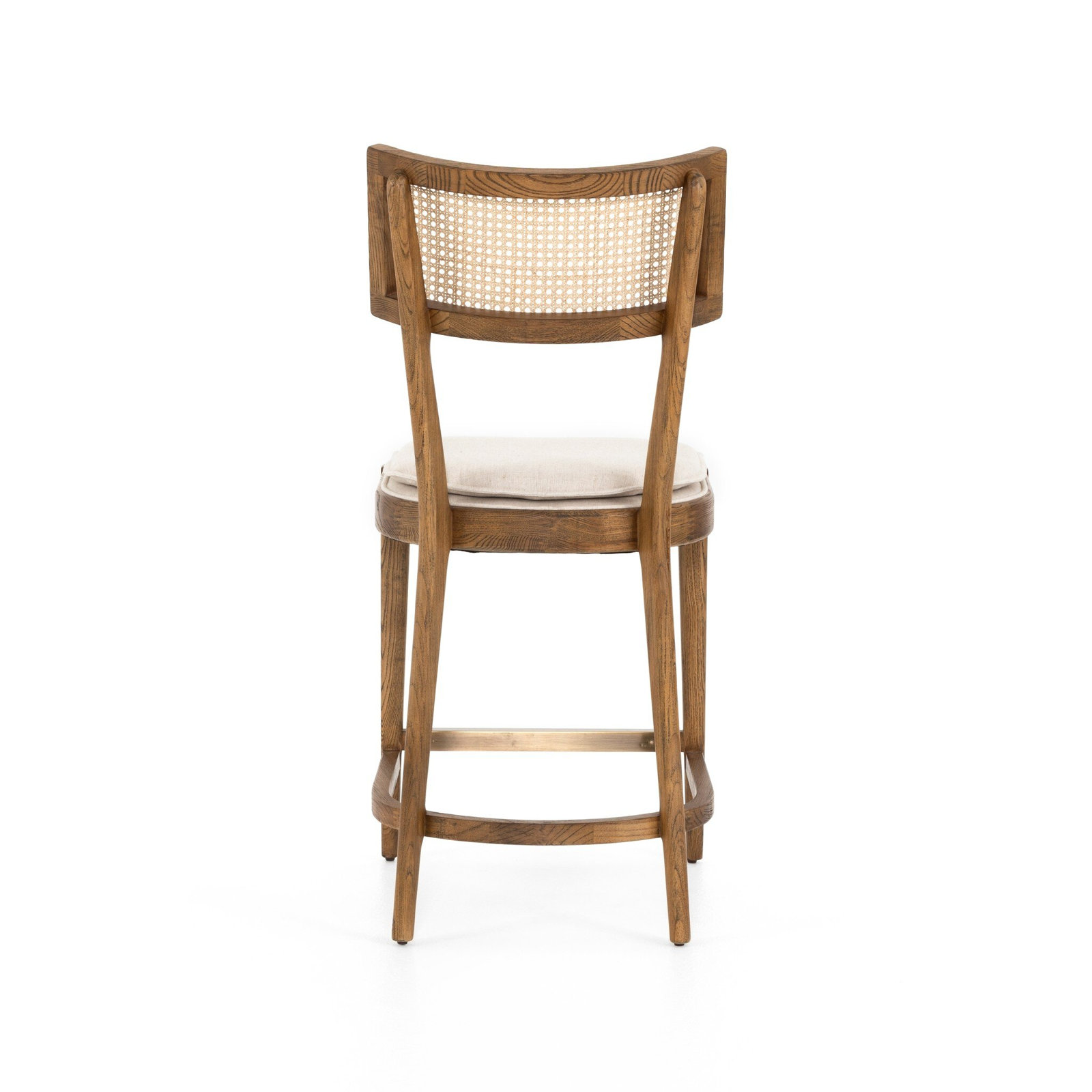Britt " Bar Stool, Cream, Light Natural, Counter Stool (26" Seat Height)