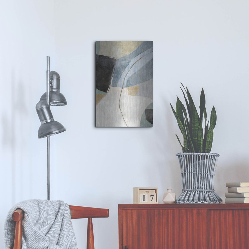 Art mural en métal «Blue Canyon 2» par Suzanne Nicoll Lark Manor ™, H 24 po x l 16 po