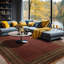 Tapis traditionnel rouille en laine noué à la main 12 po x 18 pi 6 po