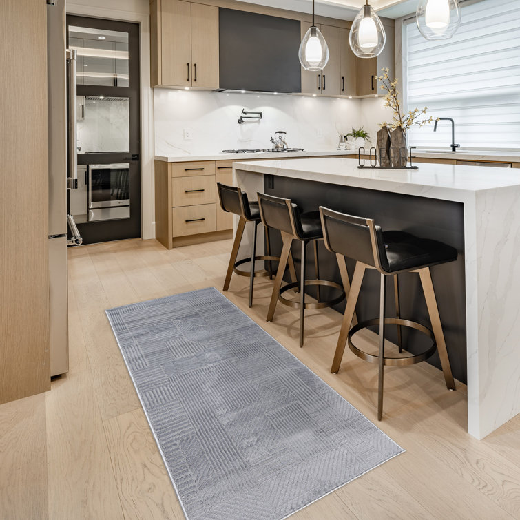Tapis d'intérieur à motif géométrique Mickey Dearra