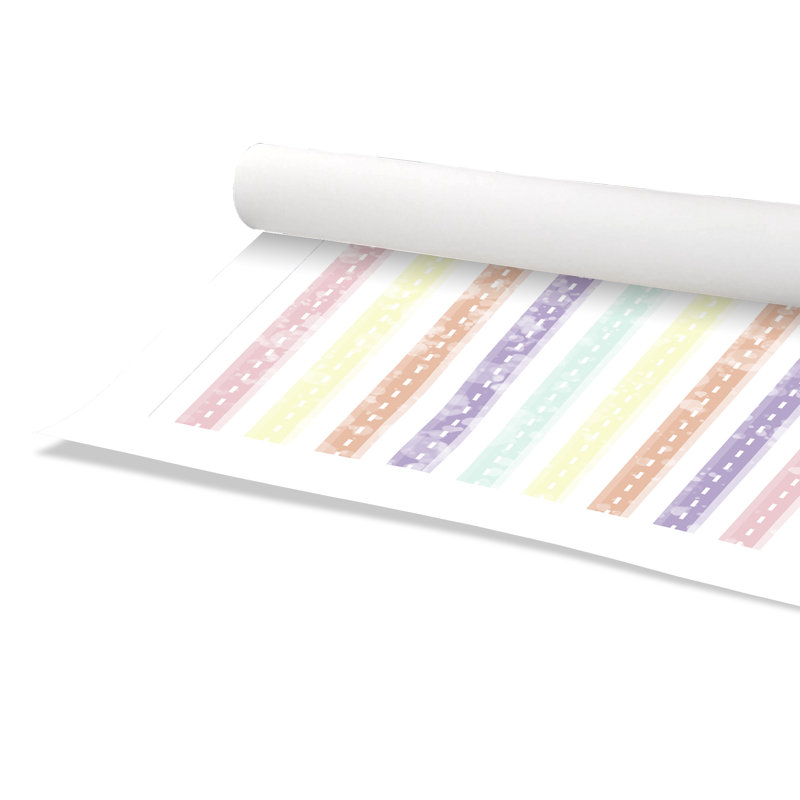 Adhésif décoratif Whimsical Stripe, H 24 po x l 20 po x P 1 po, Papier