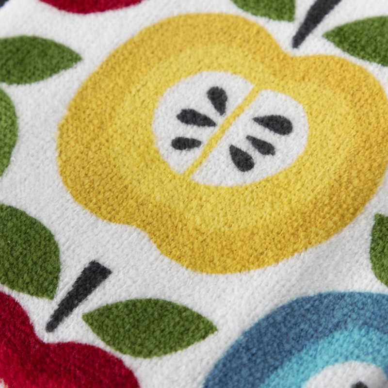 T-fal  Fiber Reactive Print Kitchen Dishcloth, White
