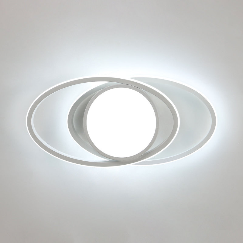 Pratolina LED Flush Mount, White 6000K