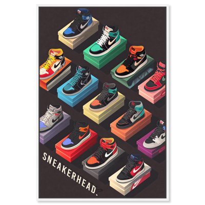 Sneaker Collection Dreams Canvas Sneakerhead Posters by Art Remedy