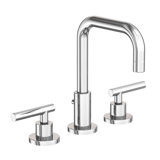 East Square Widespread Bathroom Faucet with Drain Assembly