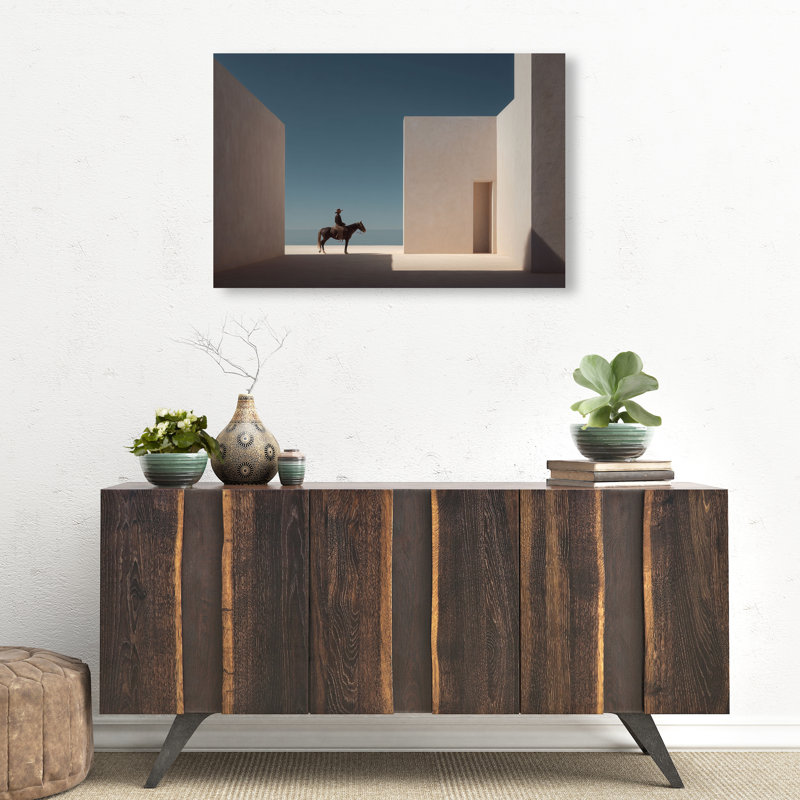 Lone Equestrian I Print by Oliver Gal, 10"H x 15"W, Gallery Wrapped