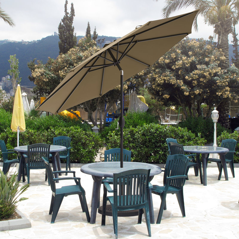 Parasol de marché 108 po Dopp, Taupe