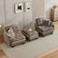 Causeuse avec repose-pieds mobile et quatre coussins-370117698