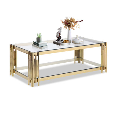 Branice Glass Top Coffee Table