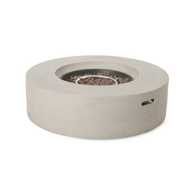 39" Round MGO Fire Table – 50,000 BTU, Lightweight Concrete, Propane