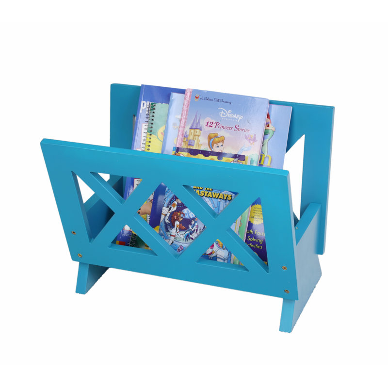 Porte-magazine contemporain, Bleu