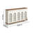 Retro Ivory White Wicker Sideboard