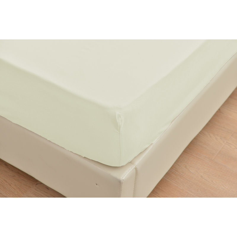  Ensemble de draps en rayonne ultra doux et infroissable, Ensemble de draps pour très grand lit + un drap-h, Ivoire