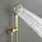 High Pressure 10 Inch Shower Head System- 3 Setting Handheld Shower Head Fixtures- Pressured-Balanced Valve Included-89747395