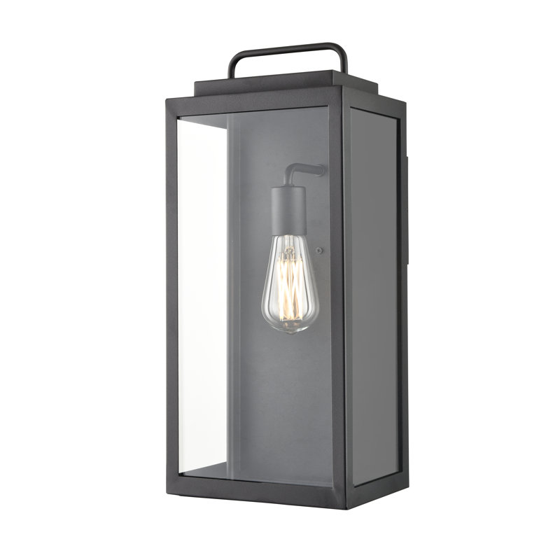 Applique murale d'extérieur 1 lumière Decesare, H 19,2 po x l 8,5 po x P 6,6 po