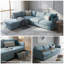 Canapé modulaire modulaire avec rangement, canapé-lit convertible, canapé en chenille flexible 4 pièces pour le salon, beige