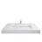 Pyramid 48" Wall Mounted Rectangular Solid Surface Bathroom Sink in Matte Finish, White, With Faucet Hole-362957916-339242658