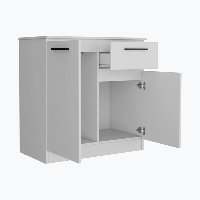 Commode 1 tiroir Cheddington, Blanc