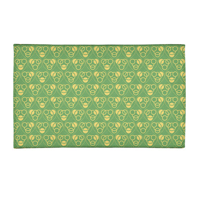 Tapis vert/jaune pour cercles et vagues