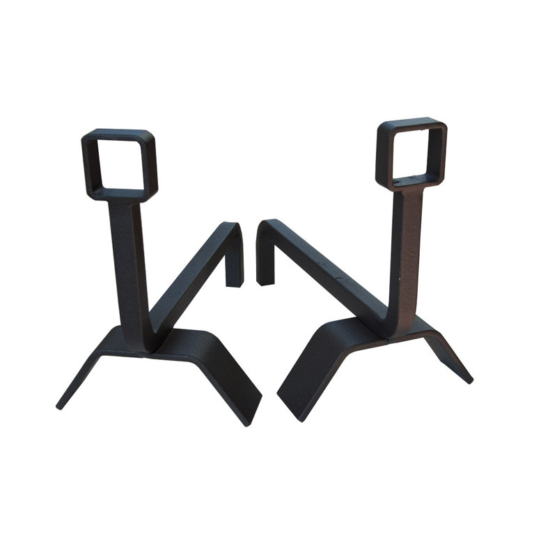 Eamon Iron Andiron, Black