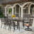 Armisha 8 - Person Patio Dining Set with Extendable Rectangular Table , Cushions Included