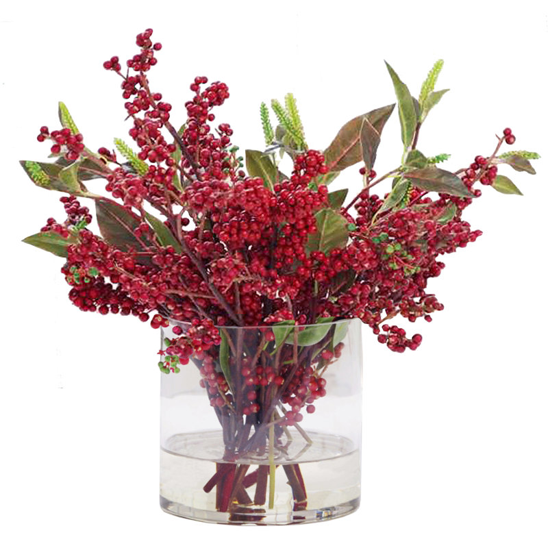 Arrangement floral pour baies et feuilles de Noël