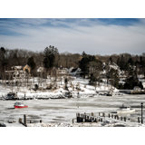 Ice Bound Harbor Print by Tom Kostes
