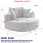 Fauteuil pivotant Fluffy Chenille-938418384
