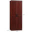 Garde-manger à 2 portes, armoire de rangement autoportante avec tablettes à 5 niveaux et 2 tablettes réglables pour la salle à manger