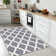 Glamour Non-Slip Moroccan Trellis Area Rug For Living Room, Hallway Runner, Entryway Rug, Gray