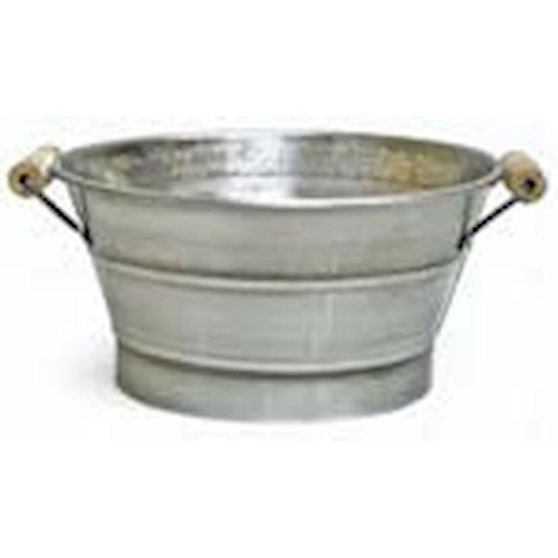 Ebern Designs Decorative Bin, 4.7" H x 7.75" W x 7.75" D, Silver