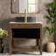 Meuble-lavabo moderne (doit inclure le meuble-lavabo et le lavabo) avec rangement