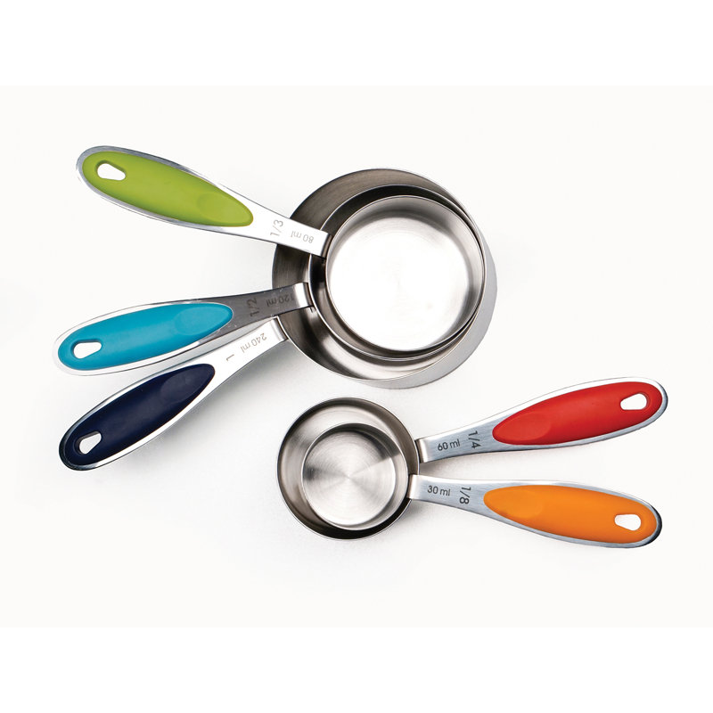 MEASURING CUPS - COLOR HANDLE SET OF 5