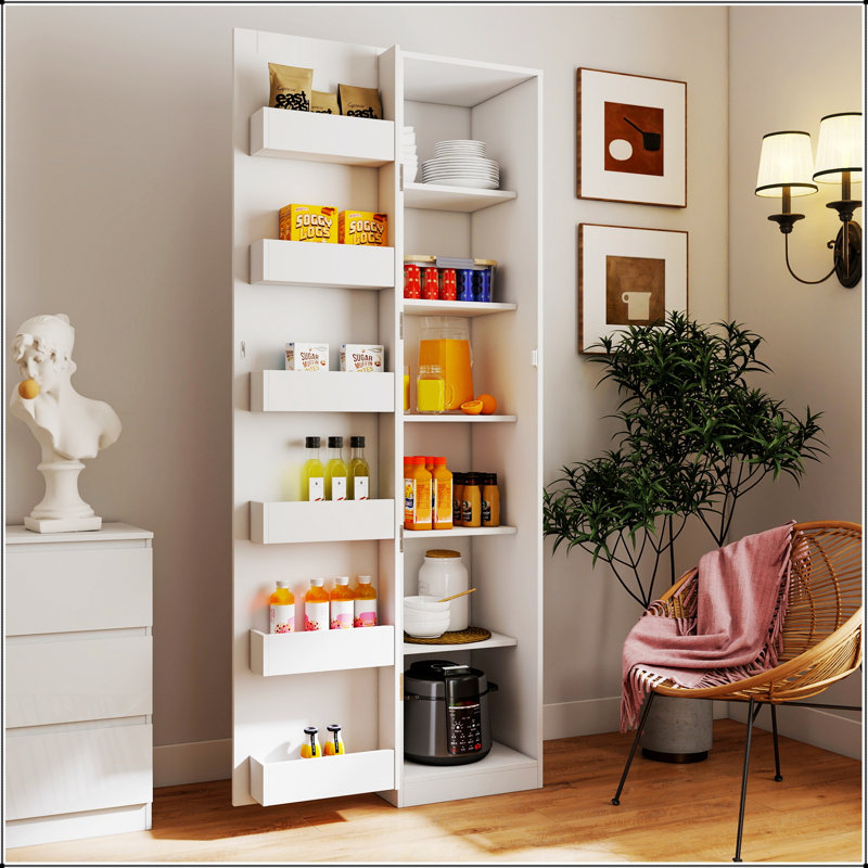 Armoire de cuisine avec beaucoup de rangement, armoires autoportantes pour une vie organisée et élégante
