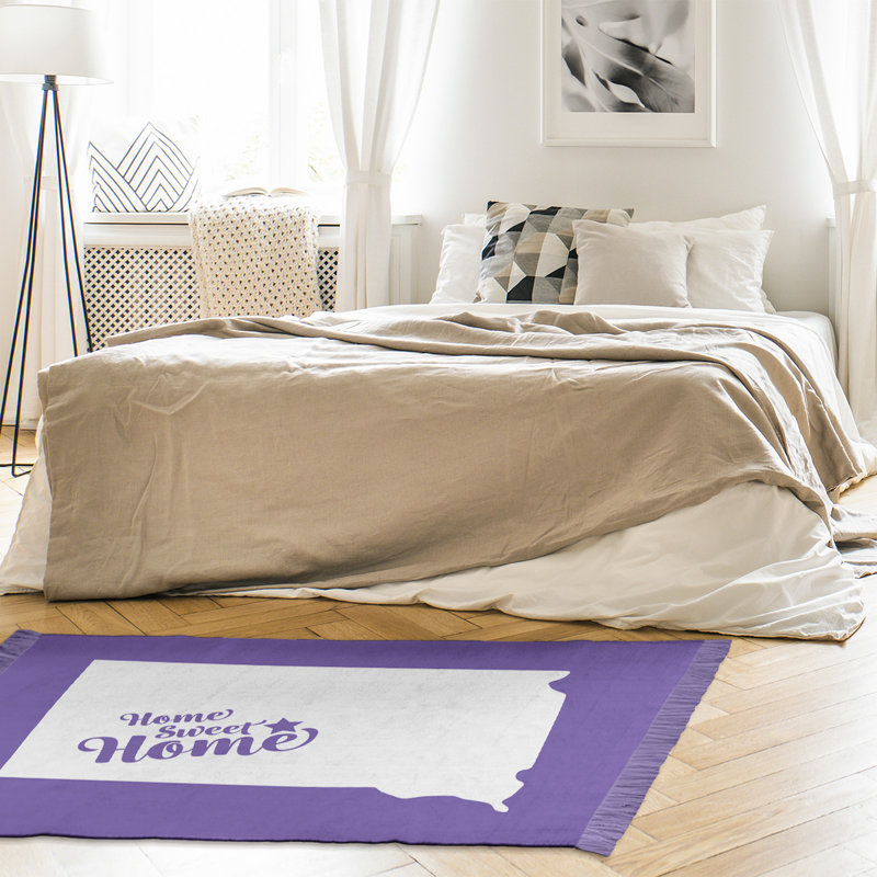 Tapis de la surface mauve pierre mauve à la maison