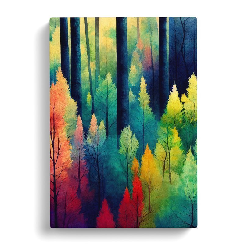 Beaming Forest - Wrapped Canvas, 50cm H x 35cm W x 3cm D