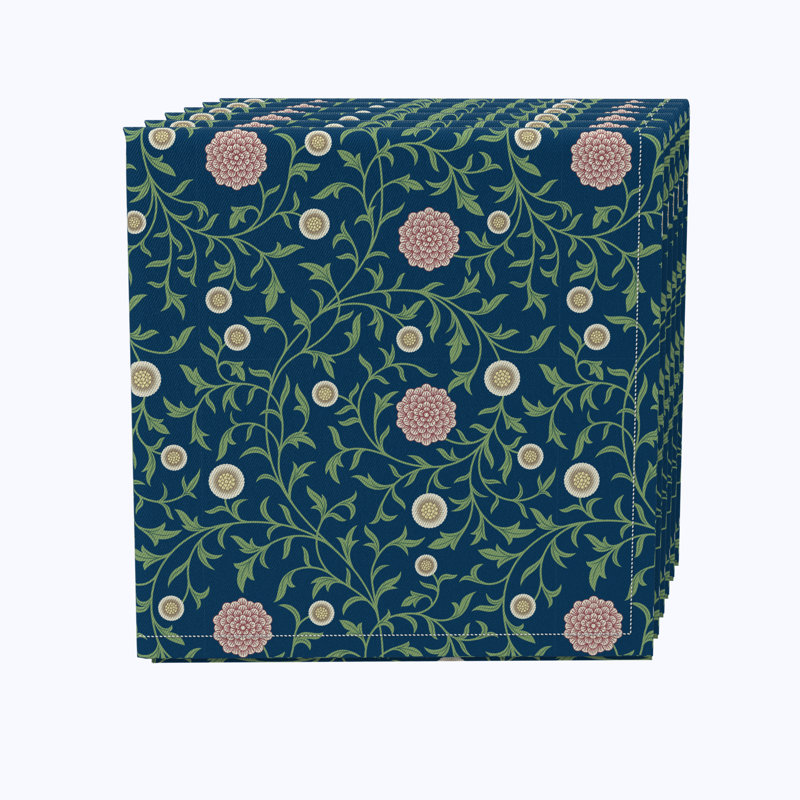 100% Cotton Floral Square Napkin