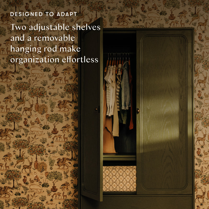 Astre Assembled Armoire by Nate Berkus, Archival Elm