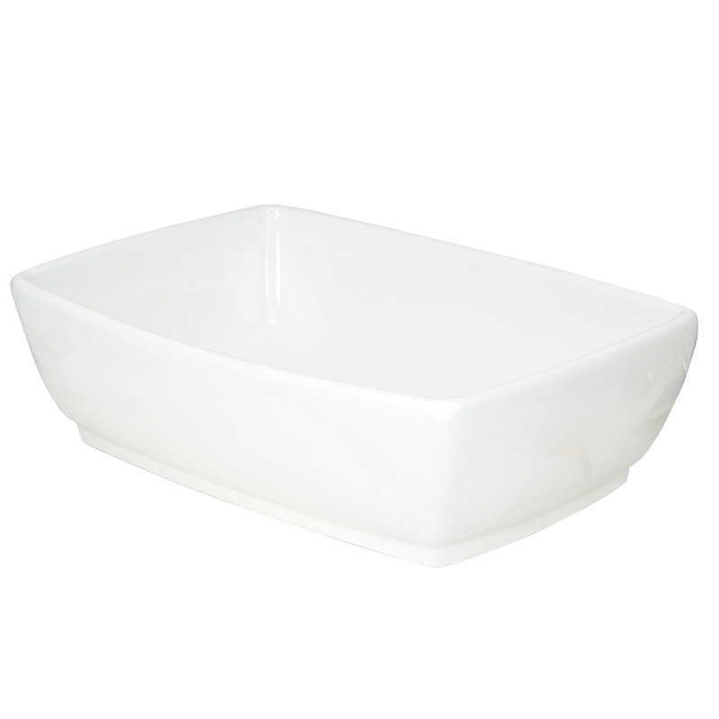 Nantucket Sinks White Rectangular Vessel Sink NSV1913