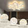 10-Light 85cm Semi Flush Mount