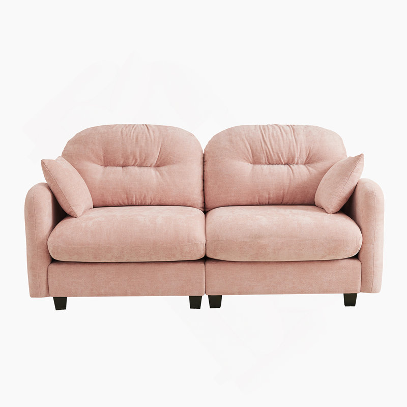 Canapé-lit modulaire à causeuse avec tissu chenille, dossier capitonné, conception ergonomique, mousse haute densité, accoudoirs faciles à installer et élégants pour le salon