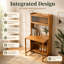 Multi-Purpose Foldable Bamboo Desk, Compact Design Folds to 0.2㎡ for Easy Storage, Durable Construction with Reinforced Hinges, Perfect for Laptops, Writing or Study