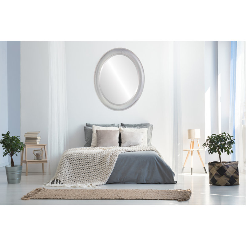 Wimborne Solid Wood Mirror, 19" x 15", White