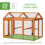 Versatile Wooden Chicken Coop with Spacious Run, Easy Access, and Modular Design for Outdoor Use