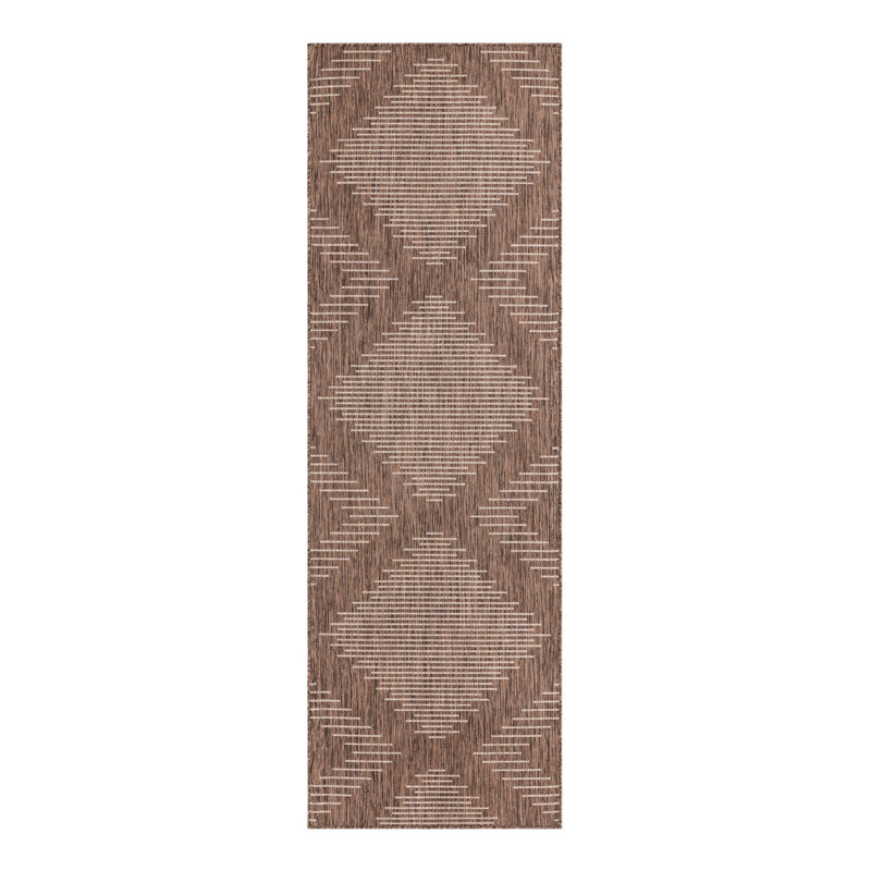 Everyn Striped Indoor / Outdoor Rug, Runner 2'7" x 8'