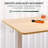 Ergonomic Home Office Height Adjustable Standing Desk Whole-Piece Desktop with Hooks-2078301886-2078301885