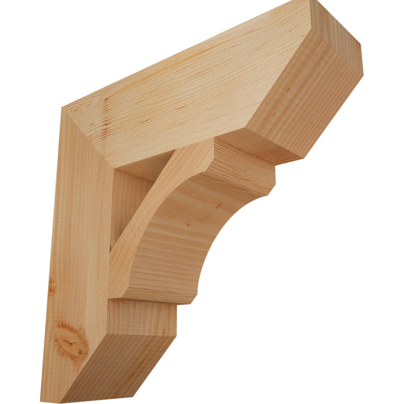 Support en bois / corbeau, Douglas (lisse), H 20 po x l 5,5 po x P 20 po